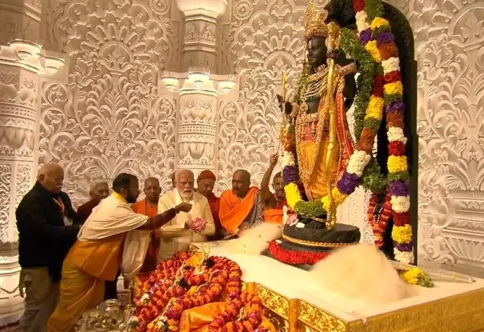 ख़त्म हुआ 500 साल का इंतजार...अयोध्या के भव्य मंदिर में विराजे प्रभु श्रीराम, प्रधानमंत्री नरेंद्र मोदी ने की प्राण प्रतिष्ठा