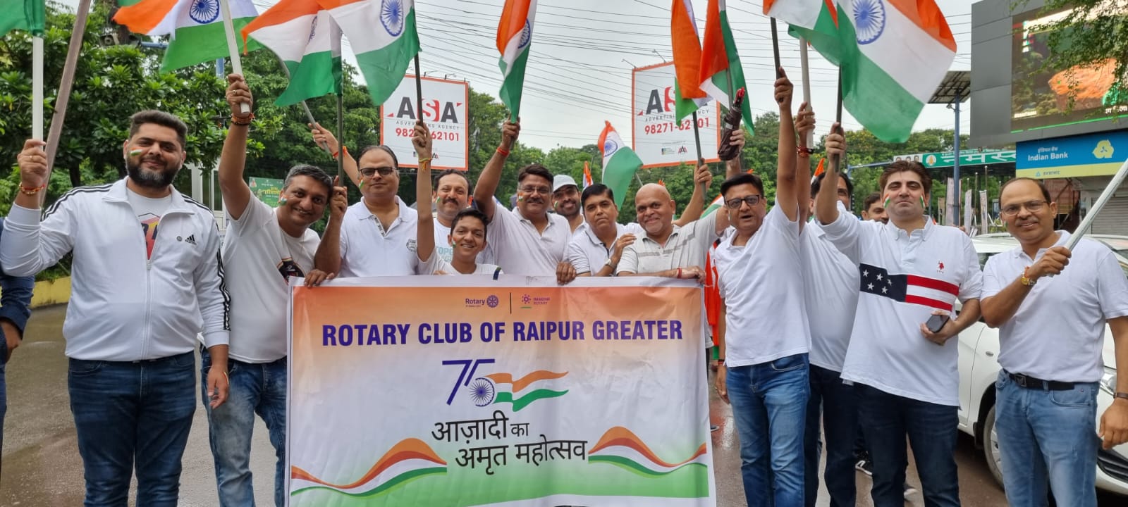 Independence Day 2022 : रोटरी क्लब ऑफ रायपुर ग्रेटर ने निकाली भव्य तिरंगा यात्रा