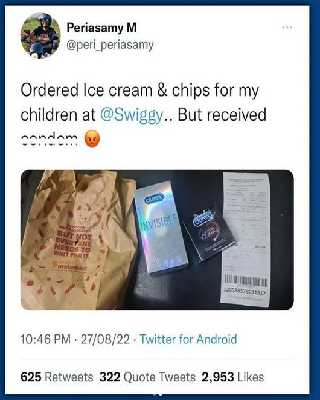 Swiggy Deliver Condom