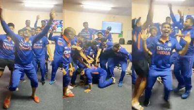IND vs ZIM : जिम्बाब्वे में भी बजा टीम इंडिया का डंका, जीत की खुशी में जमकर थिरके भारतीय खिलाड़ी, देखें वीडियो