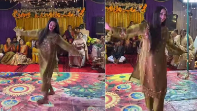 Pakistani Girl Dance on Lata Mangeshkar Song