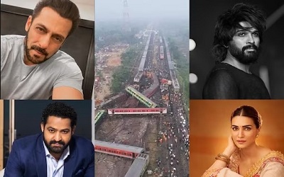 Salman Khan, Jr NTR and other film celebrities express grief over Odisha train accident.