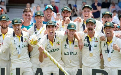 Australia defeated India on Sunday to win World Test Championship (WTC) final and become first team to lift all four ICC titles