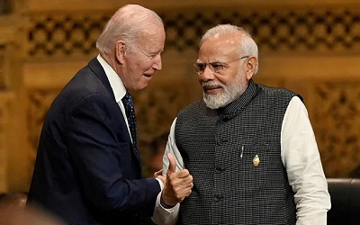 Joe Biden is expected to bring up US concerns about democratic backsliding in India
